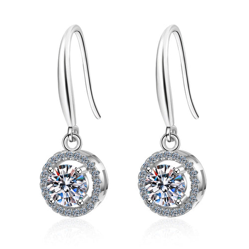 Tetrapod Wrapped Moissanite Earrings 1.0ct