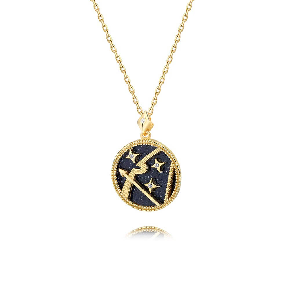 Blue Sand Sagittarius Necklace