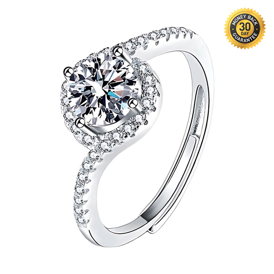 Angel Eyes Moissanite Ring 1.0ct