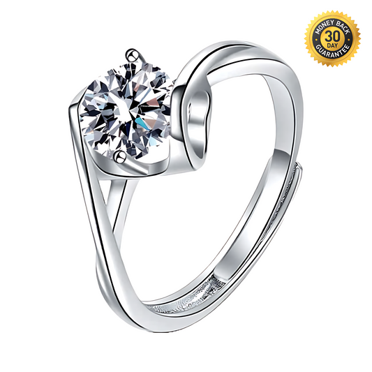 Angel Kiss 1.0ct Moissanite Ring