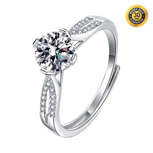 Couple's Moissanite Diamond Ring 1.0ct