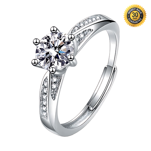 Couple's Stacked Moissanite Diamond 1.0ct Ring