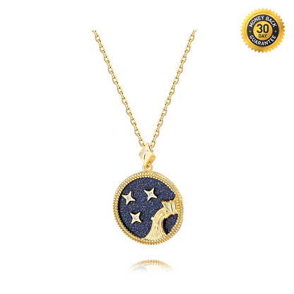 Blue Sand Aquarius Necklace