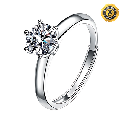 S925 Moissanite Ring 1.0ct