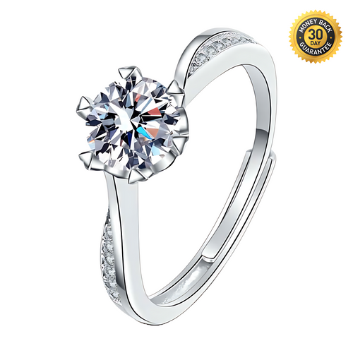 Twisted Moissanite Ring 1.0ct