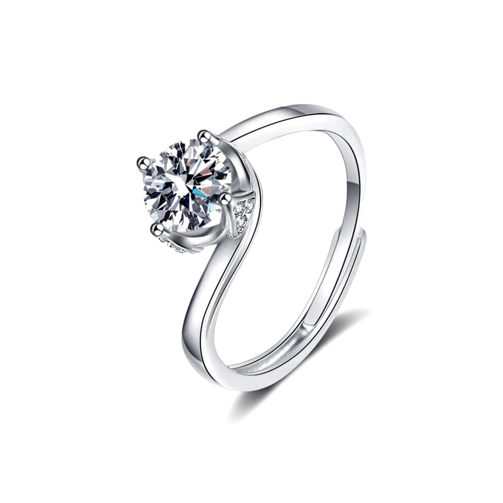 Flower Moissanite Ring 1.0ct