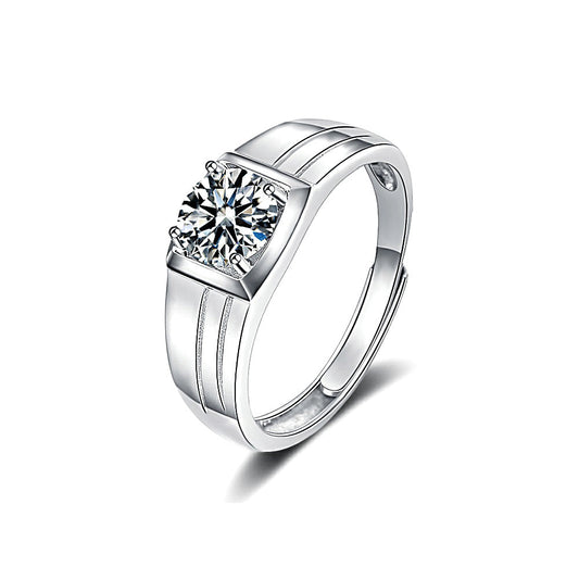 Men's 1.0ct Moissanite Ring