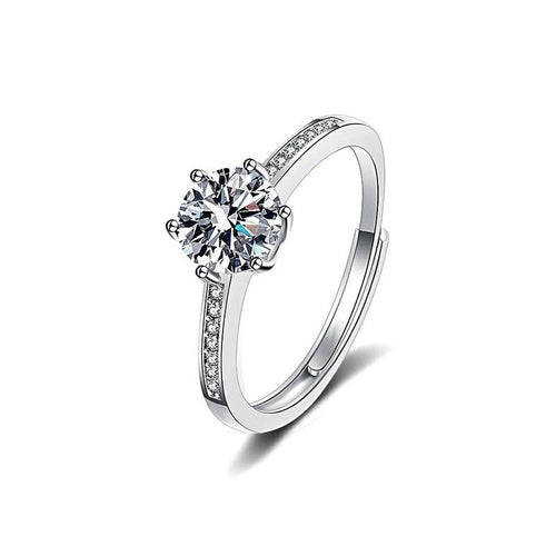 Moissanite Ring 1.0ct Women's Band