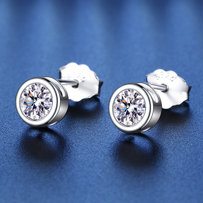 Geometric Moissanite Stud Earrings 0.5ct