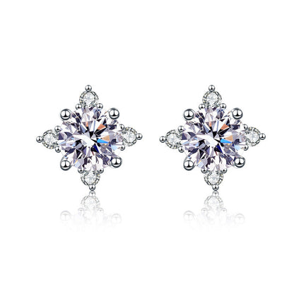 Diamond Moissanite Stud Earrings 0.5ct