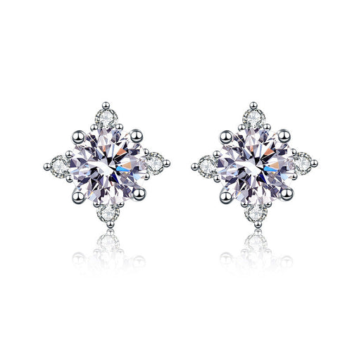 Diamond Moissanite Stud Earrings 0.5ct