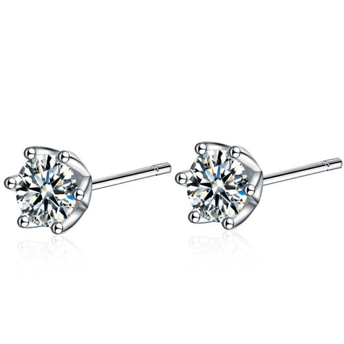 Louboutin Moissanite Stud Earrings 0.5ct