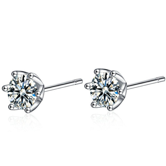 Louboutin Moissanite Stud Earrings 0.5ct