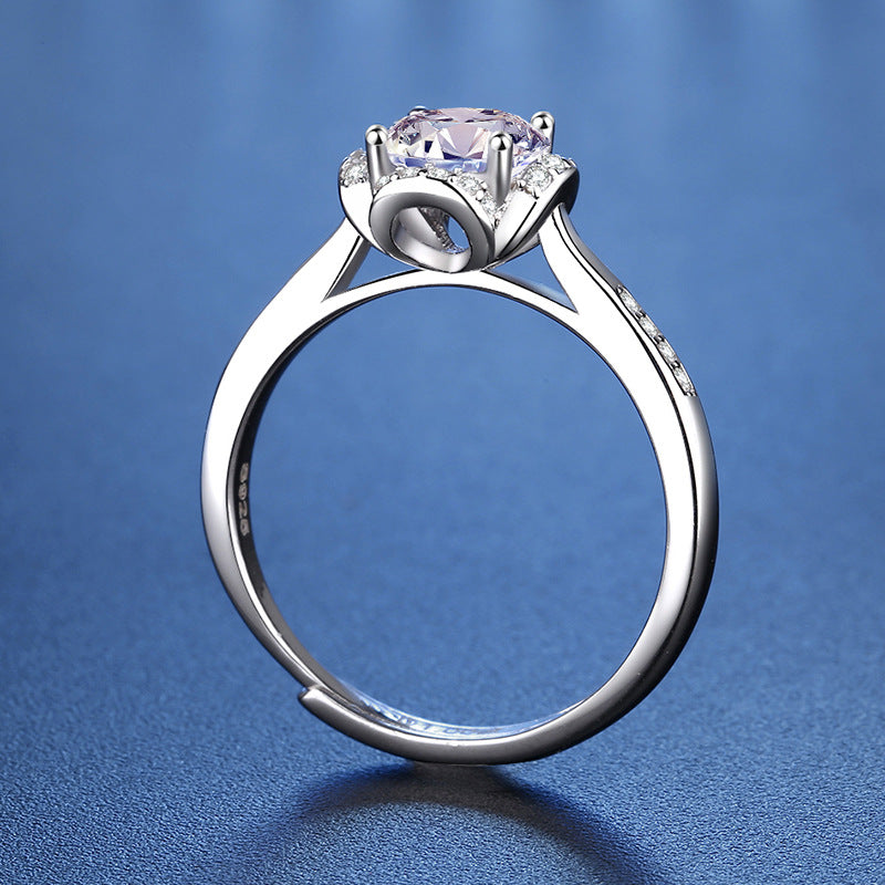 Royal Flower Moissanite 1.0ct Ring