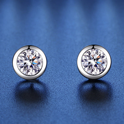 Geometric Moissanite Stud Earrings 0.5ct