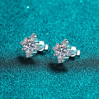 Lucky Clover Moissanite Earrings 1.0ct