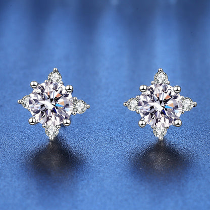 Diamond Moissanite Stud Earrings 0.5ct