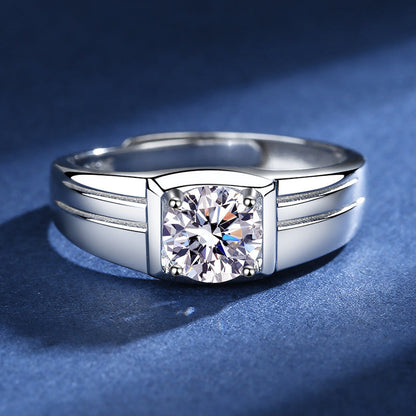 Men's 1.0ct Moissanite Ring