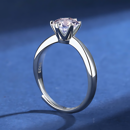 Classic Simple 1.0ct Moissanite Ring