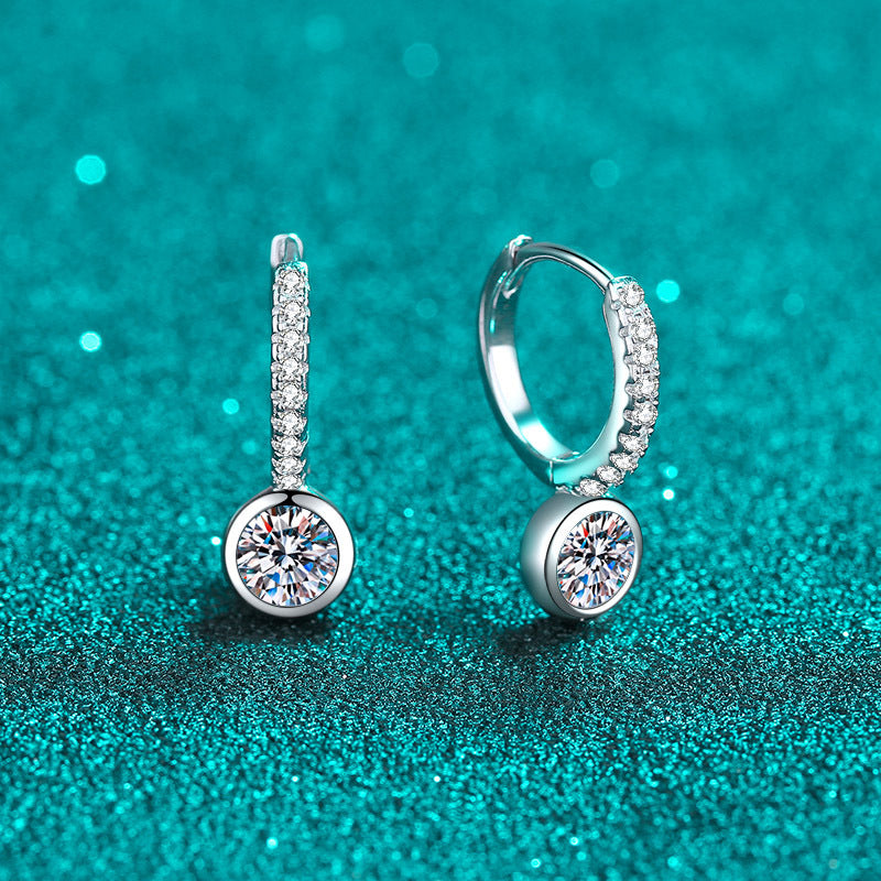 Compact Moissanite Earrings 1.0ct