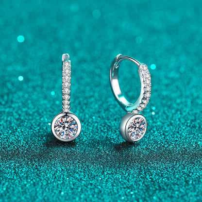 Compact Moissanite Earrings 1.0ct