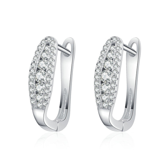 Luxury Wrapped Hook Moissanite Earrings