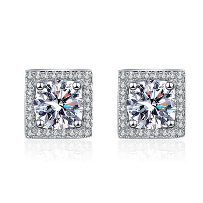 Quadrilateral Moissanite Earrings 1.0ct