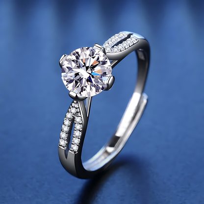 Couple's Moissanite Diamond Ring 1.0ct