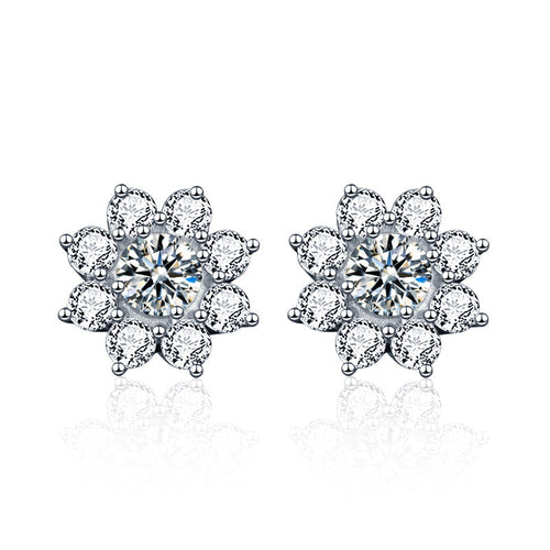 Sunflower 0.5ct Moissanite Earrings