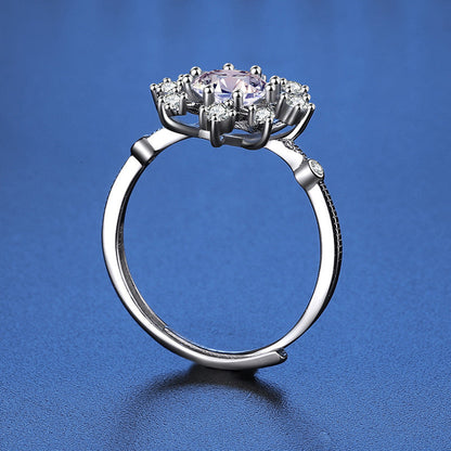 Snowflake Eight Claw Moissanite 1.0ct Ring