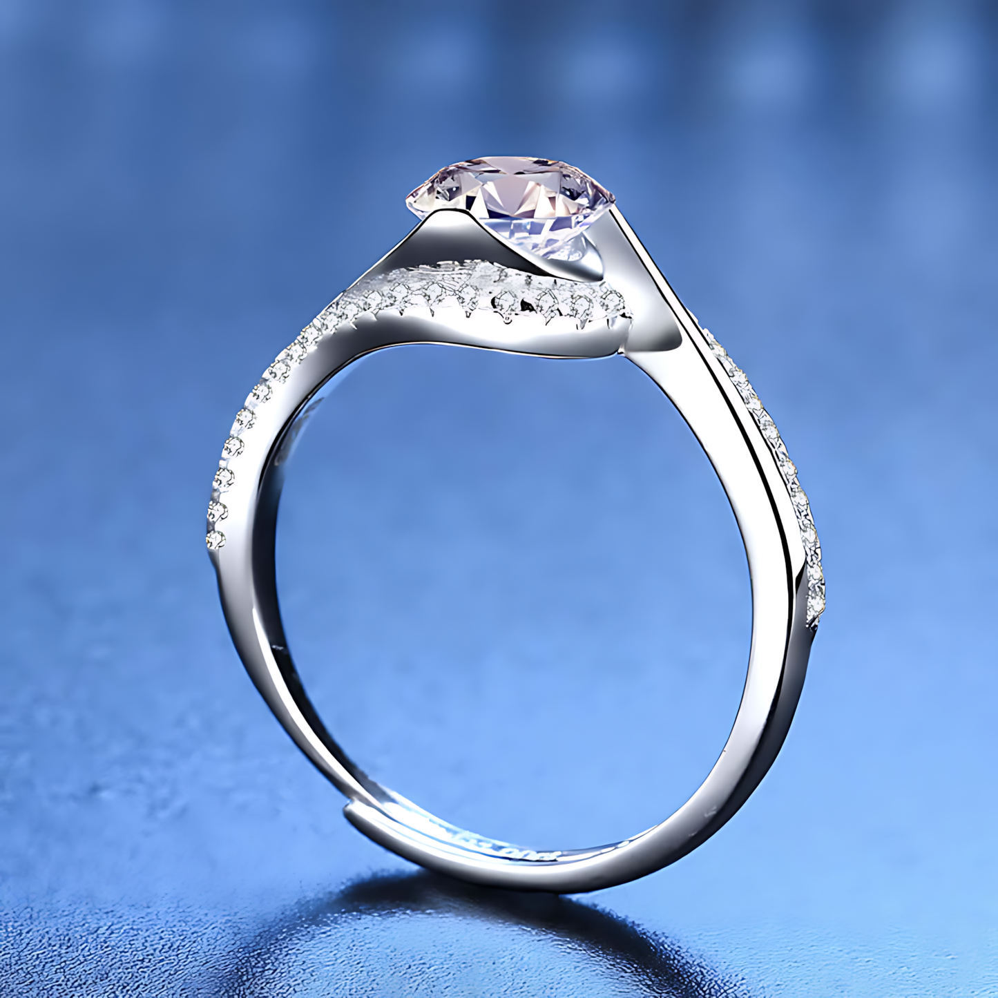 Eye of the Galaxy Moissanite Ring