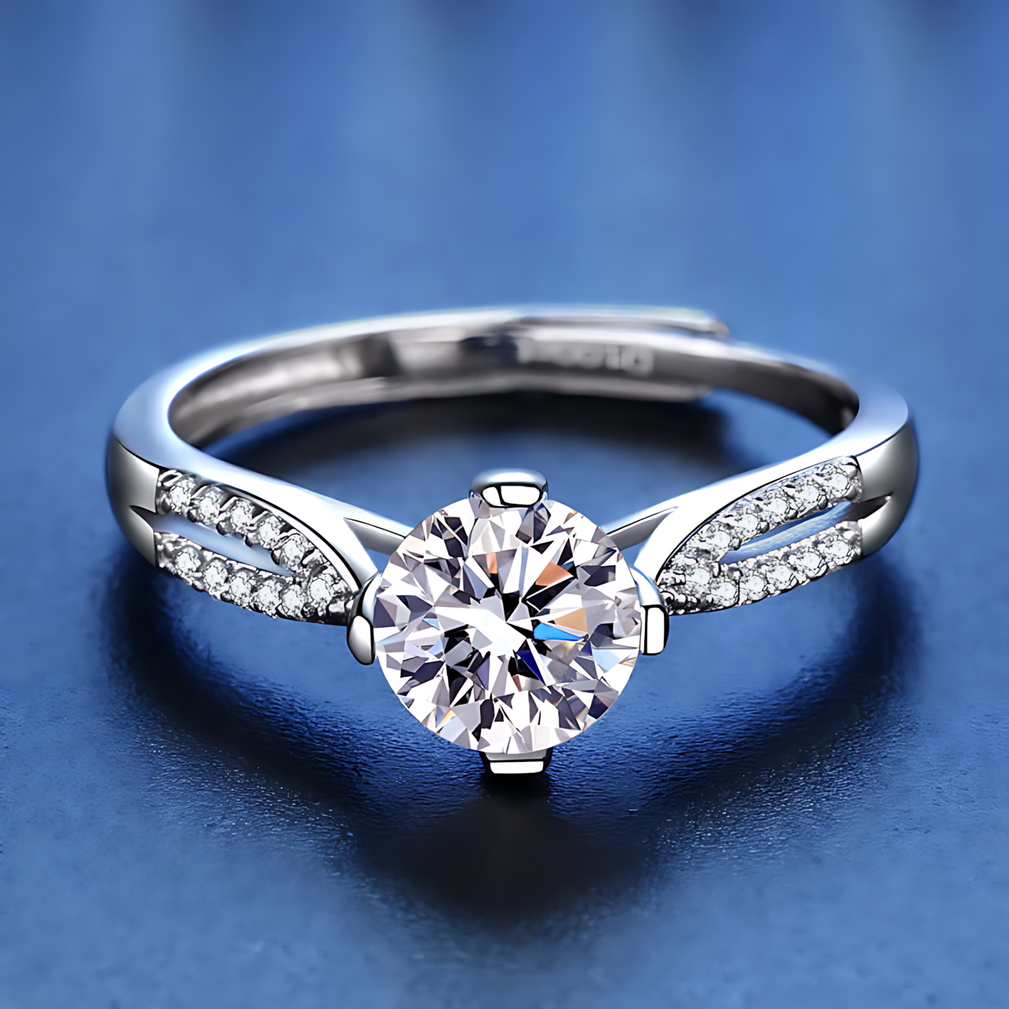 Couple's Moissanite Diamond Ring 1.0ct