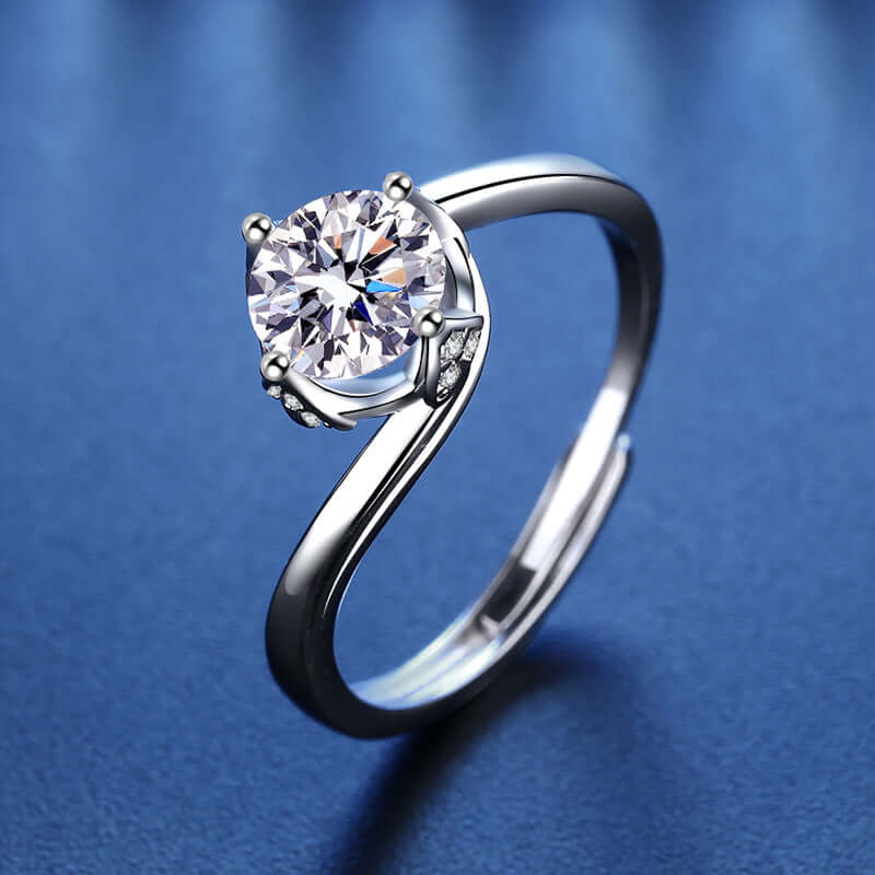 Flower Moissanite Ring 1.0ct