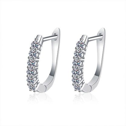 U-Shape 0.3ct Moissanite Earrings