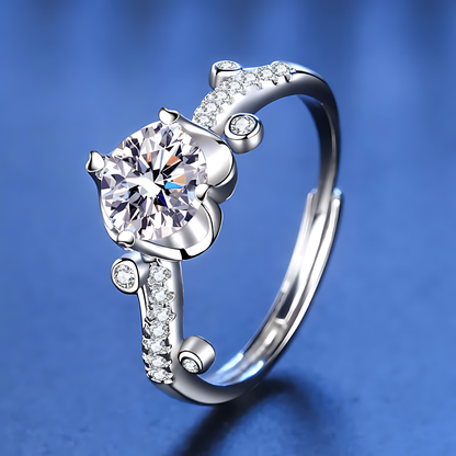 Flower Vine Moissanite Ring 1.0ct