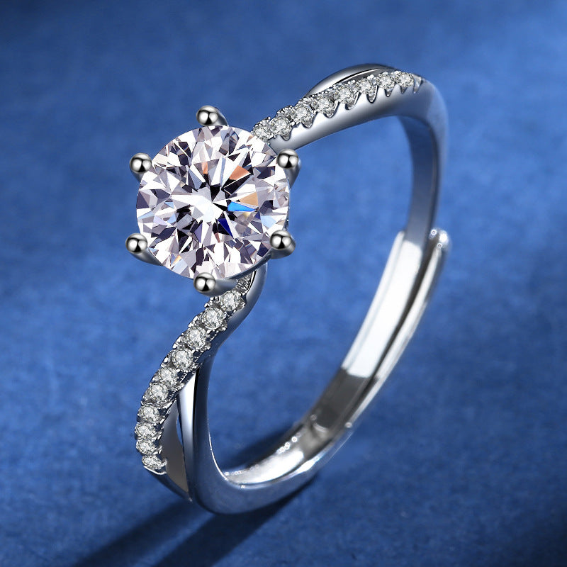 Moissanite Diamond Ring 1.0ct