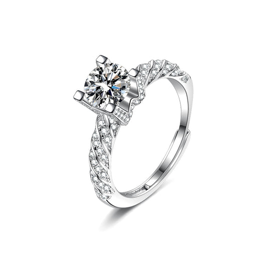 1.0ct Moissanite Luxury Ring