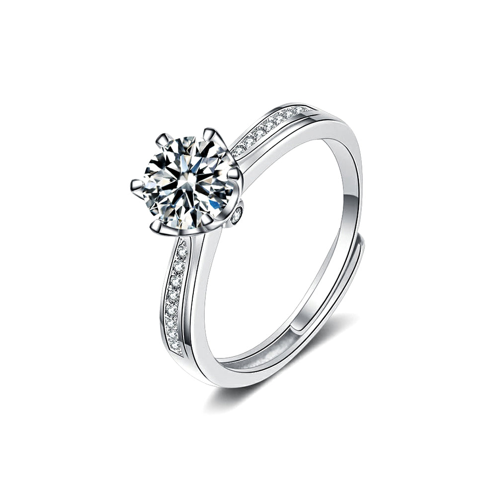 Princess Moissanite Ring 1.0ct