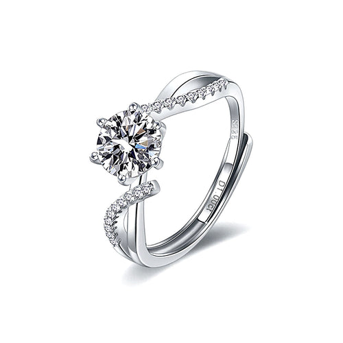 Simple Classic Crossover 1.0ct Ring