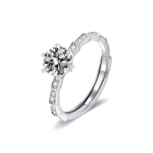 Step Up Proposal Moissanite Ring 1.0ct