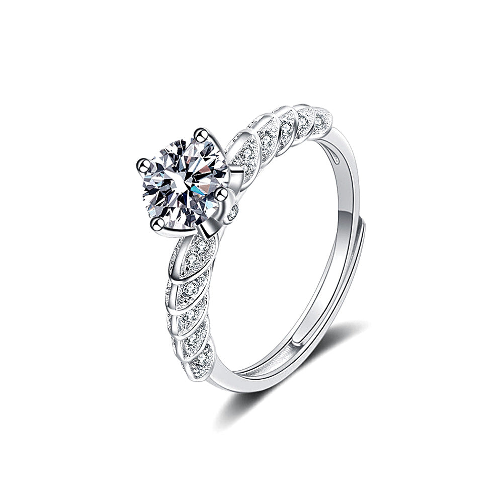 Court Moissanite 1.0ct Ring