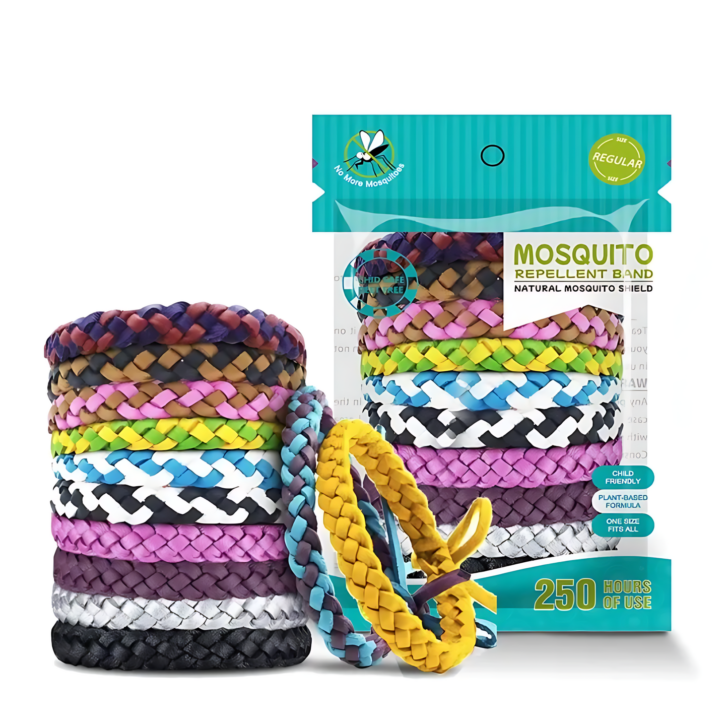 BugShield™ Mosquito Repellent Bracelets - 12 Pack