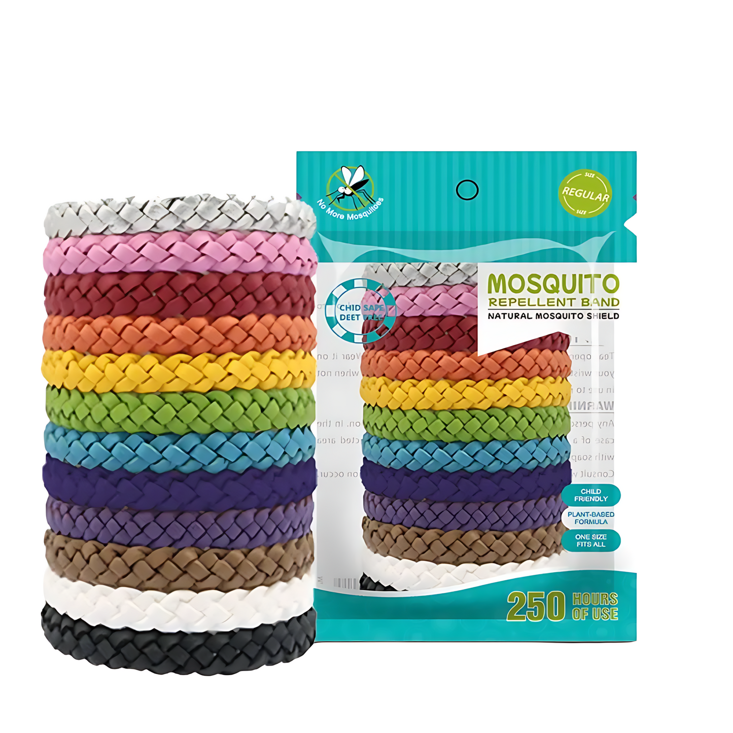 BugShield™ Mosquito Repellent Bracelets - 12 Pack