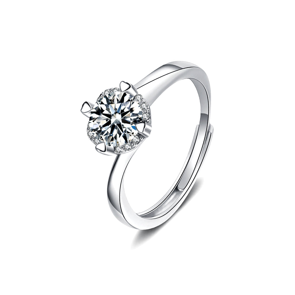 Wedding Twist Moissanite Ring 1.0ct