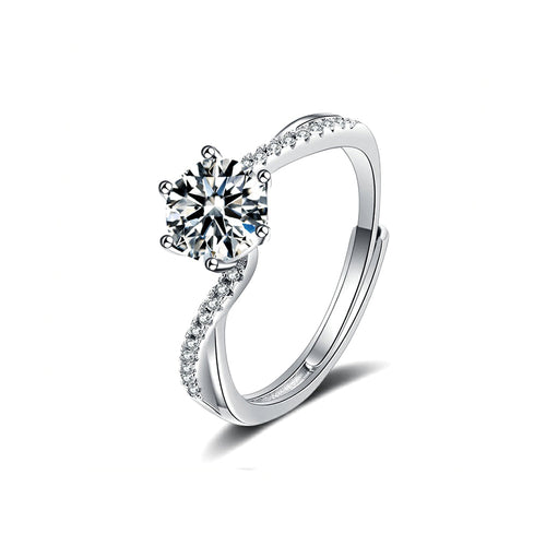 Moissanite Diamond Ring 1.0ct