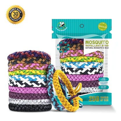 BugShield™ Mosquito Repellent Bracelets - 12 Pack